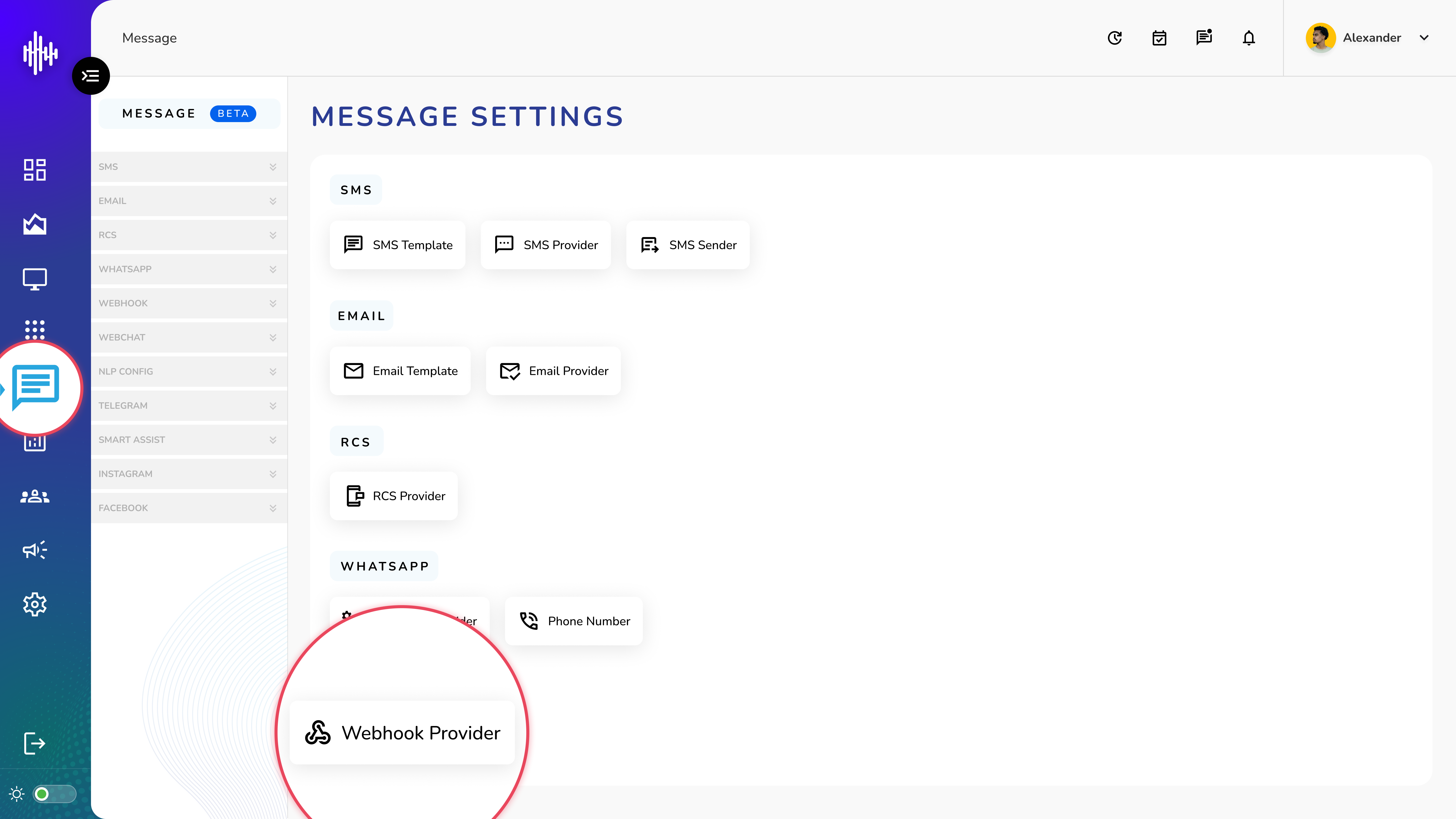 Message-Webhook Provider